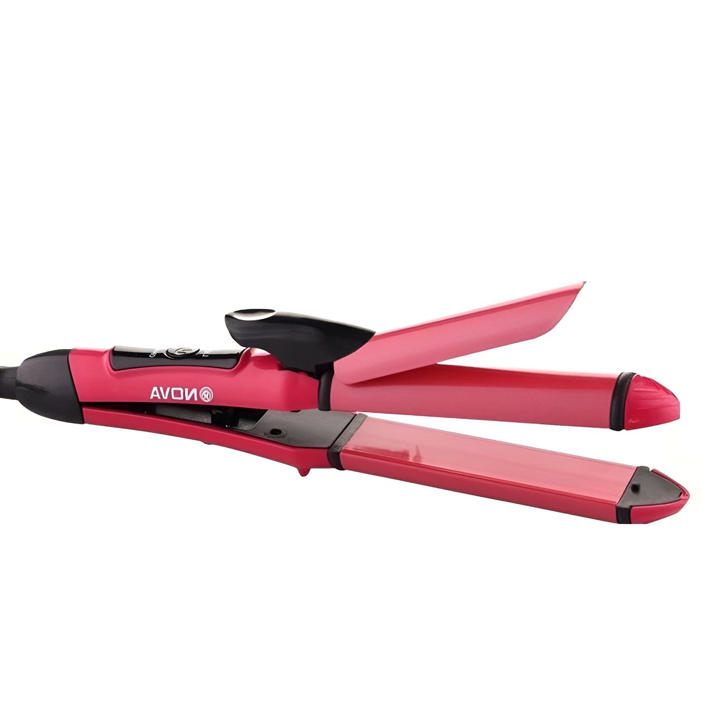 Nova 2-in-1 Hair Straightener & Curler NH-2009 | Portable Dual-Use Hair Styling Tool